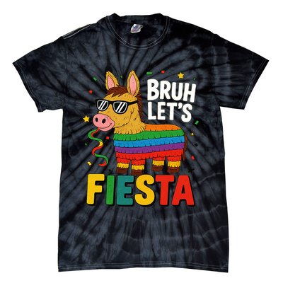 Bruh Lets Fiesta Cinco Mayo Pinata Funny Tie-Dye T-Shirt
