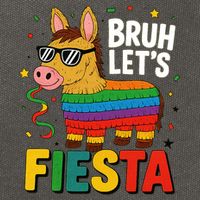 Bruh Lets Fiesta Cinco Mayo Pinata Funny Cotton Canvas Backpack
