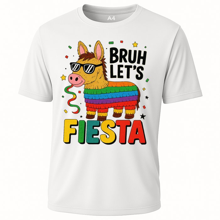 Bruh Lets Fiesta Cinco Mayo Pinata Funny Cooling Performance Crew T-Shirt
