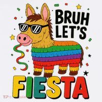 Bruh Lets Fiesta Cinco Mayo Pinata Funny Tall T-Shirt