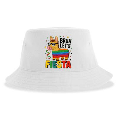 Bruh Lets Fiesta Cinco Mayo Pinata Funny Sustainable Bucket Hat