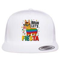 Bruh Lets Fiesta Cinco Mayo Pinata Funny Flat Bill Trucker Hat