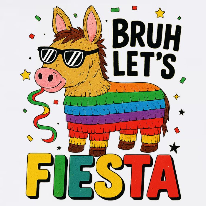 Bruh Lets Fiesta Cinco Mayo Pinata Funny Cooling Performance Long Sleeve Crew