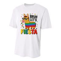 Bruh Lets Fiesta Cinco Mayo Pinata Funny Youth Performance Sprint T-Shirt