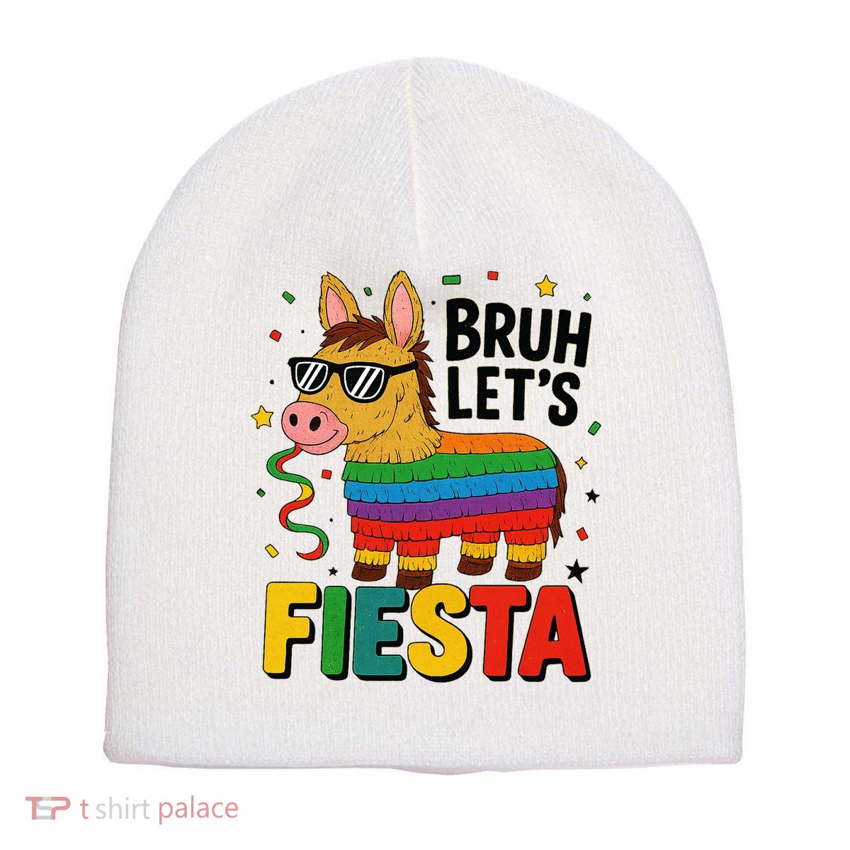 Bruh Lets Fiesta Cinco Mayo Pinata Funny Short Acrylic Beanie