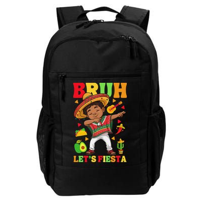 Bruh Lets Fiestas Dabbing Mexican Poncho Cinco De Mayo Gift Backpack
