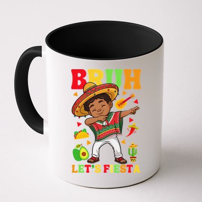 Bruh Lets Fiestas Dabbing Mexican Poncho Cinco De Mayo Gift Mug