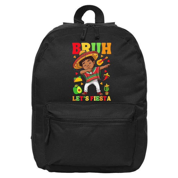 Bruh Lets Fiestas Dabbing Mexican Poncho Cinco De Mayo Gift 16 in Basic Backpack