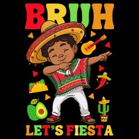 Bruh Lets Fiestas Dabbing Mexican Poncho Cinco De Mayo Gift 16 in Basic Backpack