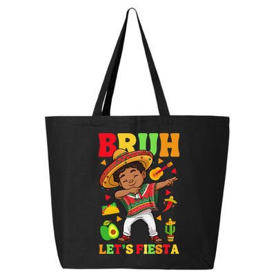 Bruh Lets Fiestas Dabbing Mexican Poncho Cinco De Mayo Gift 25L Jumbo Tote