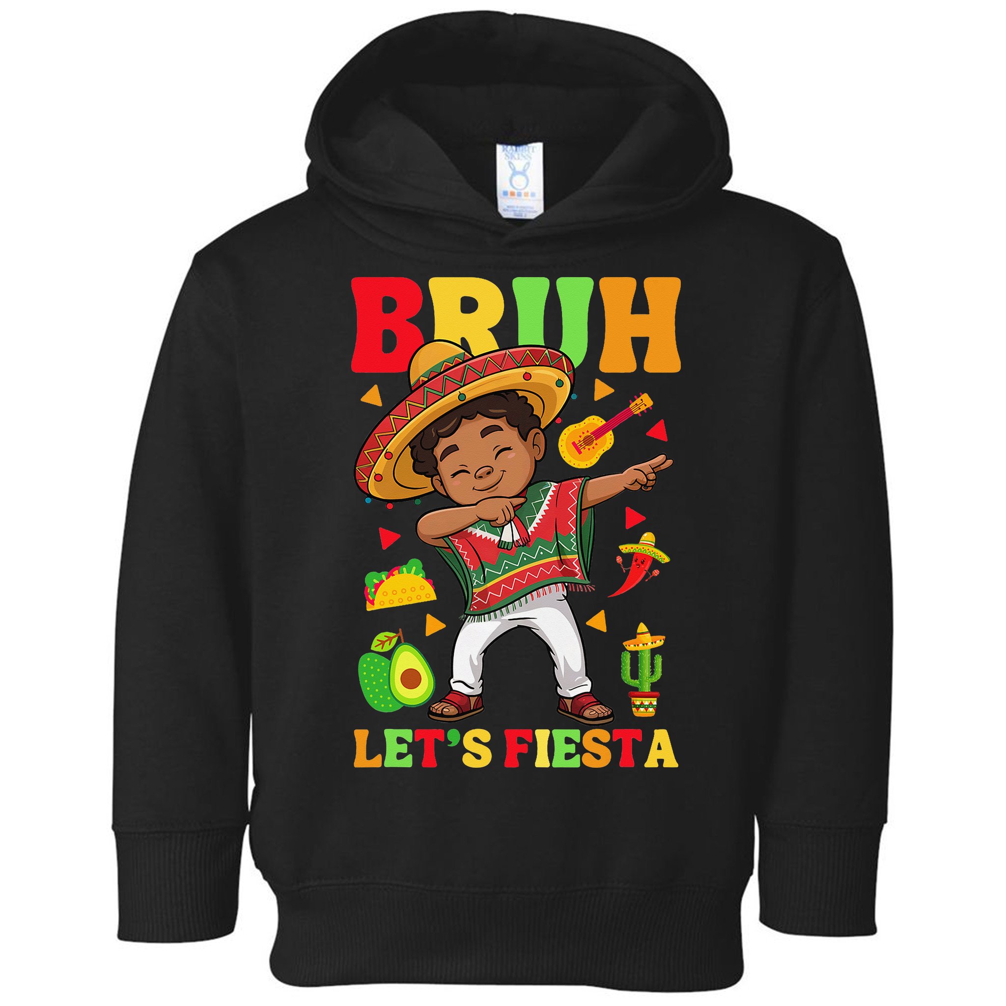 Bruh Lets Fiestas Dabbing Mexican Poncho Cinco De Mayo Gift Toddler Hoodie