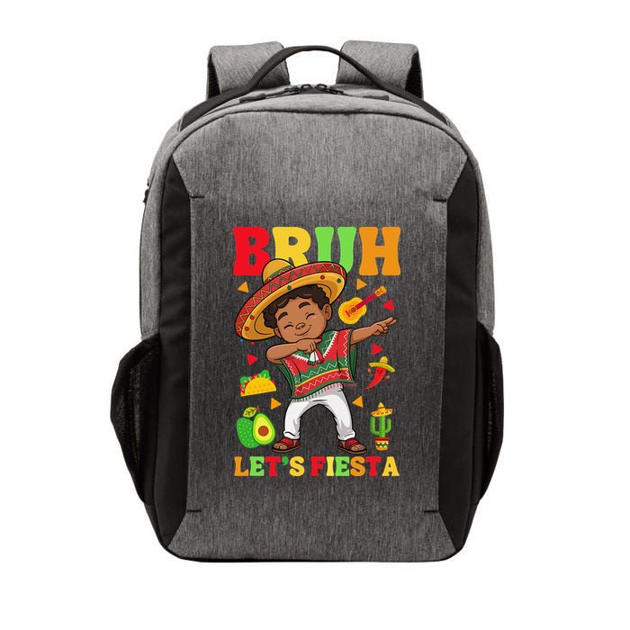 Bruh Lets Fiestas Dabbing Mexican Poncho Cinco De Mayo Gift Vector Backpack