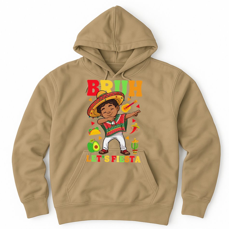 Bruh Lets Fiestas Dabbing Mexican Poncho Cinco De Mayo Gift Hoodie