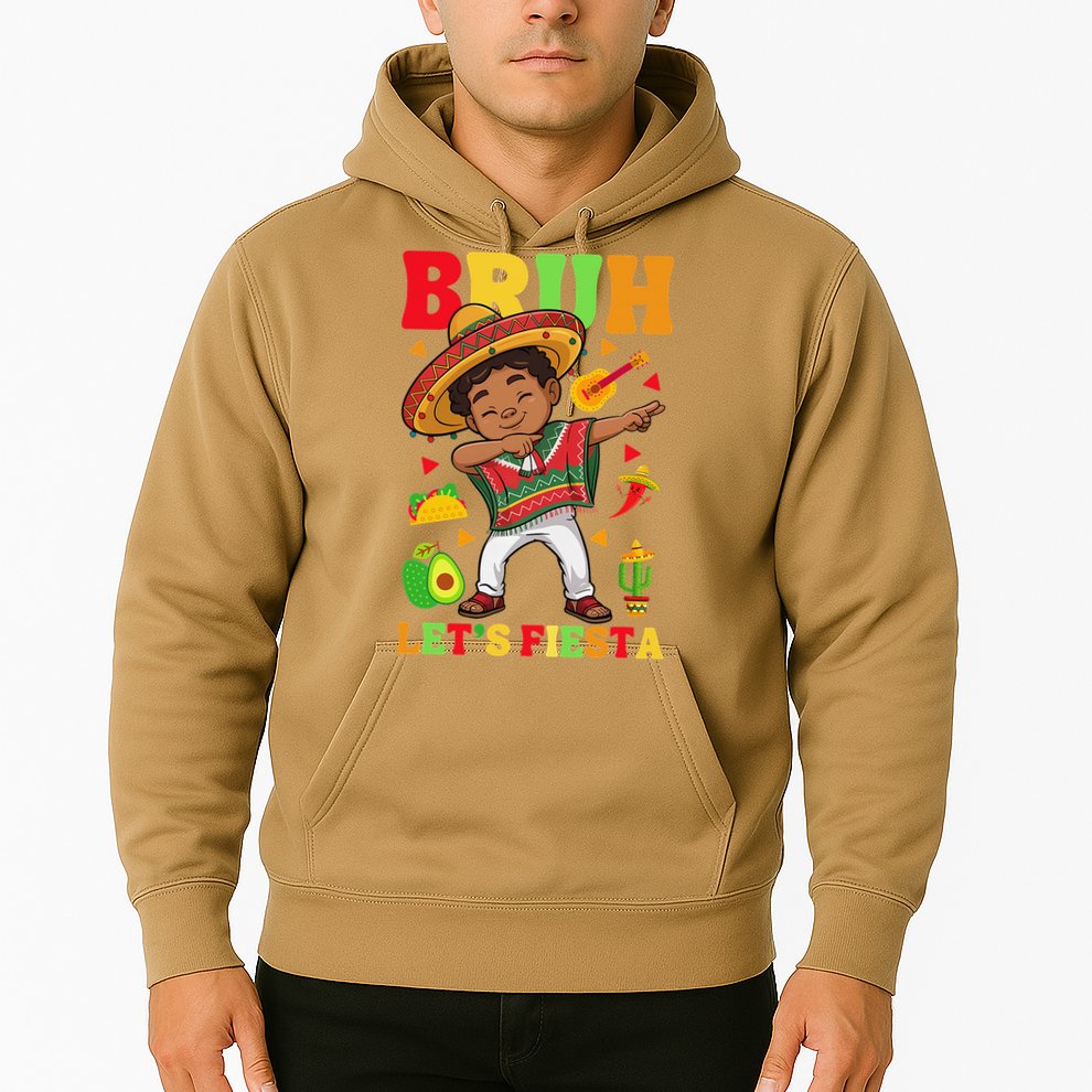 Bruh Lets Fiestas Dabbing Mexican Poncho Cinco De Mayo Gift Hoodie