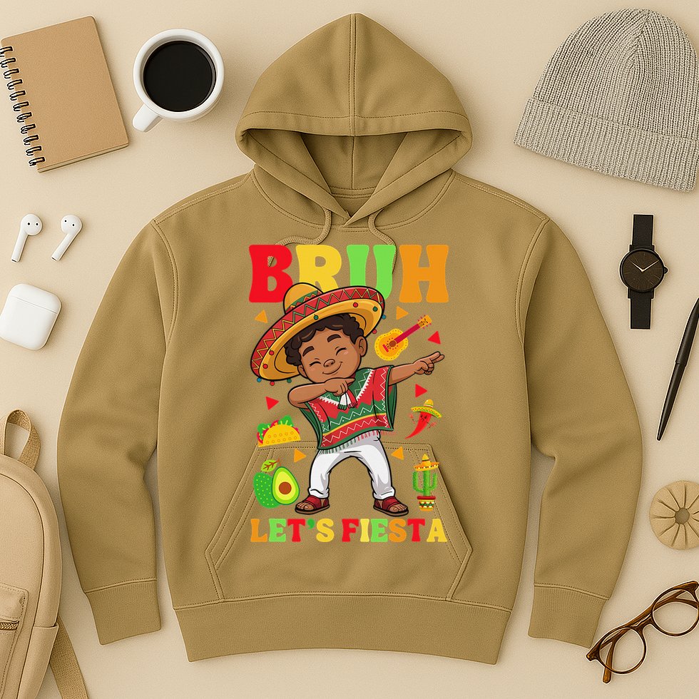 Bruh Lets Fiestas Dabbing Mexican Poncho Cinco De Mayo Gift Hoodie