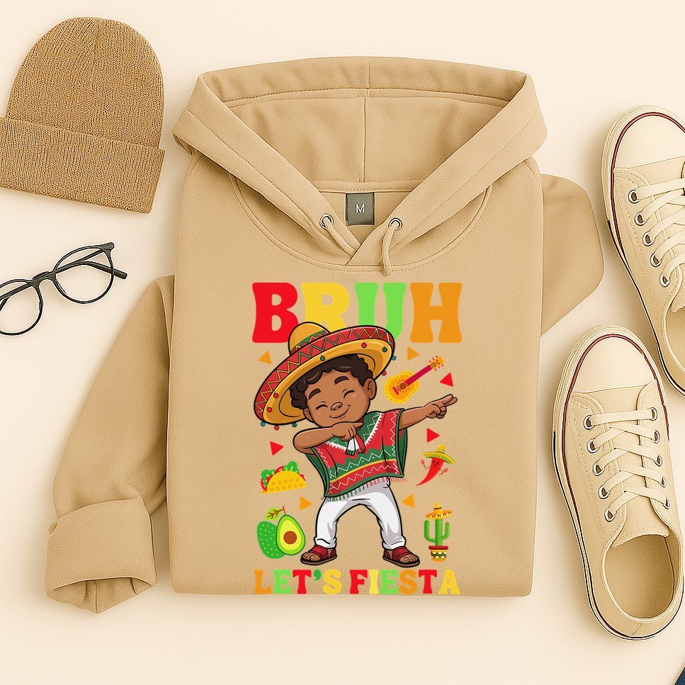 Bruh Lets Fiestas Dabbing Mexican Poncho Cinco De Mayo Gift Hoodie