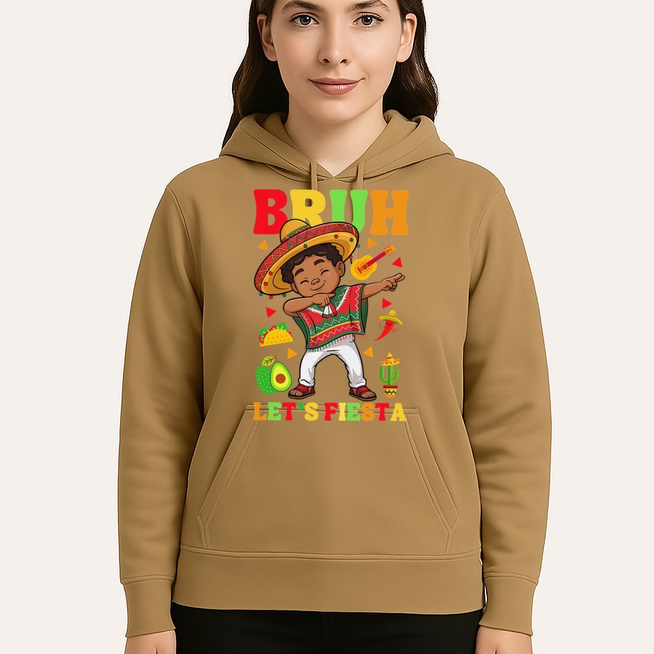 Bruh Lets Fiestas Dabbing Mexican Poncho Cinco De Mayo Gift Hoodie