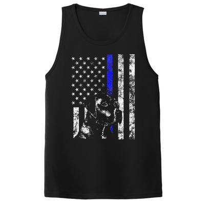 Blue Line Flag K9 Labrador Retriever Police Dog PosiCharge Competitor Tank