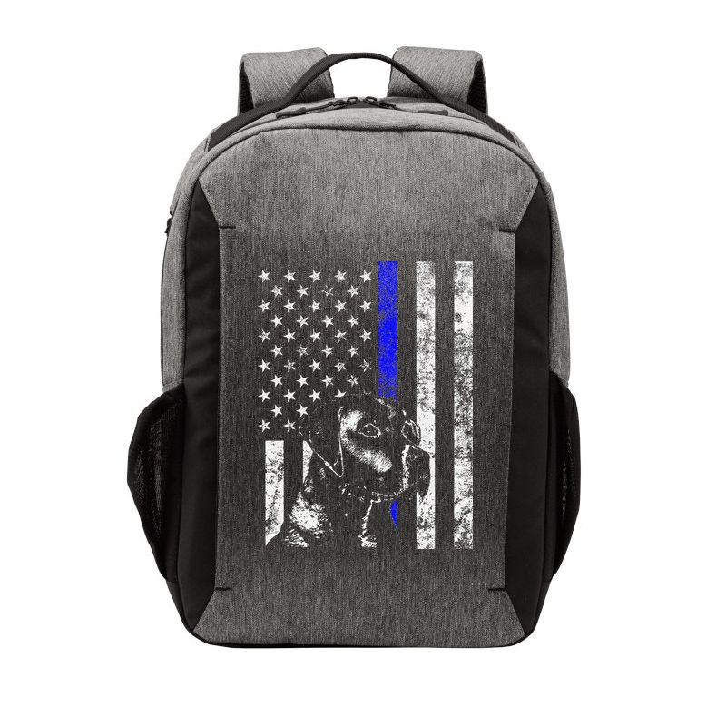 Blue Line Flag K9 Labrador Retriever Police Dog Vector Backpack