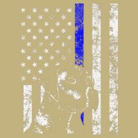 Blue Line Flag K9 Labrador Retriever Police Dog T-Shirt