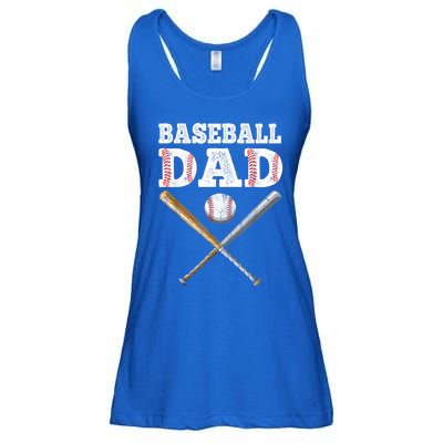 Baseball Lover For Father Baseball Dad Gift Ladies Essential Flowy Tank