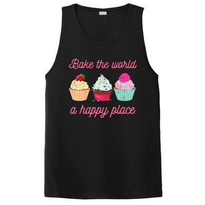 Baking Lovers Funny Bake The World A Better Place Funny Bake Gift PosiCharge Competitor Tank