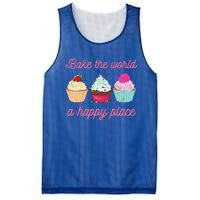 Baking Lovers Funny Bake The World A Better Place Funny Bake Gift Mesh Reversible Basketball Jersey Tank