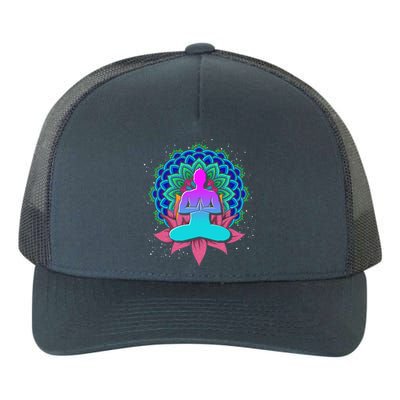 Buddhism Lotus Flower Colorful Dala Namaste Yogi Yoga Great Gift Yupoong Adult 5-Panel Trucker Hat