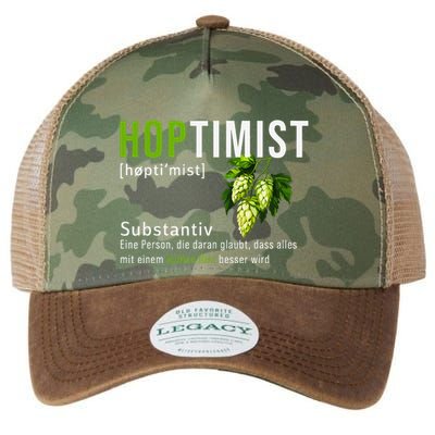 Beer Lovers Funny Hoptimist Hops Beer Party Legacy Tie Dye Trucker Hat