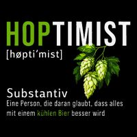 Beer Lovers Funny Hoptimist Hops Beer Party V-Neck T-Shirt