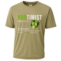 Beer Lovers Funny Hoptimist Hops Beer Party Cooling Performance Crew T-Shirt