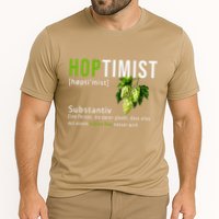 Beer Lovers Funny Hoptimist Hops Beer Party Cooling Performance Crew T-Shirt