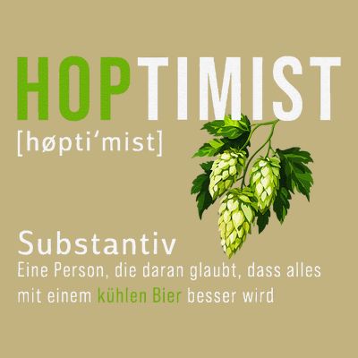 Beer Lovers Funny Hoptimist Hops Beer Party T-Shirt