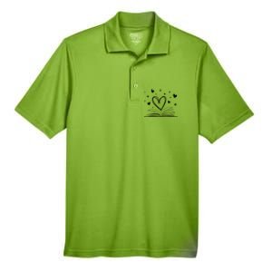 Bookworm Librarian Funny Book Reading Valentine's Day Heart Gift Men's Origin Performance Pique Polo