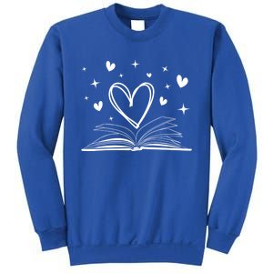 Bookworm Librarian Funny Book Reading Valentine's Day Heart Gift Sweatshirt