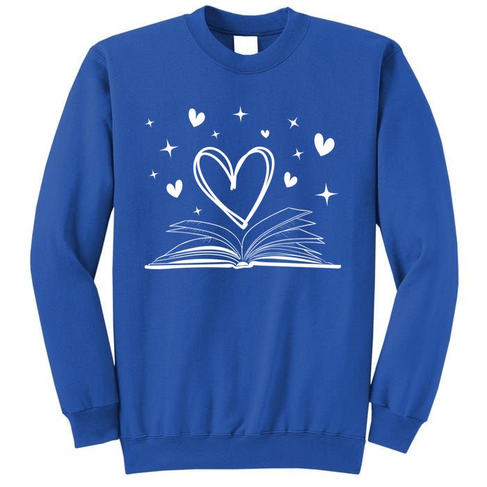 Bookworm Librarian Funny Book Reading Valentine's Day Heart Gift Sweatshirt