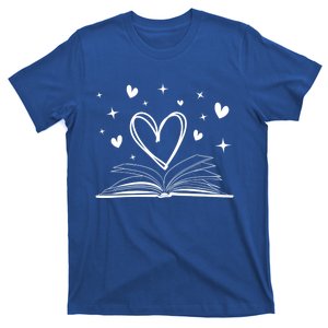 Bookworm Librarian Funny Book Reading Valentine's Day Heart Gift T-Shirt