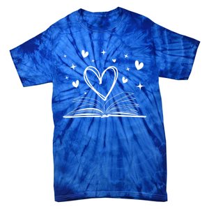 Bookworm Librarian Funny Book Reading Valentine's Day Heart Gift Tie-Dye T-Shirt