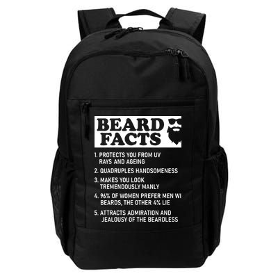 Beard Lover Funny Beard Facts Bearded Guy Humor Backpack