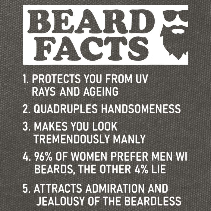Beard Lover Funny Beard Facts Bearded Guy Humor Cotton Canvas Backpack