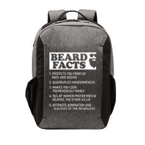 Beard Lover Funny Beard Facts Bearded Guy Humor Vector Backpack