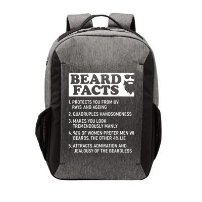 Beard Lover Funny Beard Facts Bearded Guy Humor Vector Backpack