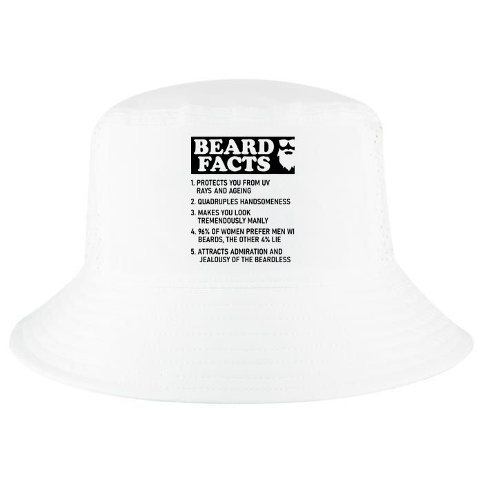 Beard Lover Funny Beard Facts Bearded Guy Humor Cool Comfort Performance Bucket Hat