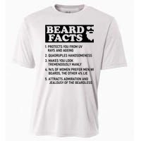 Beard Lover Funny Beard Facts Bearded Guy Humor Cooling Performance Crew T-Shirt