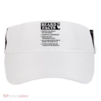 Beard Lover Funny Beard Facts Bearded Guy Humor Adult Drive Performance Visor