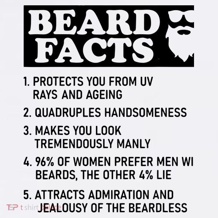 Beard Lover Funny Beard Facts Bearded Guy Humor Flatbill Hat