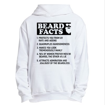 Beard Lover Funny Beard Facts Bearded Guy Humor Urban Pullover Hoodie