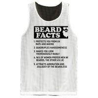 Beard Lover Funny Beard Facts Bearded Guy Humor Mesh Reversible Basketball Jersey Tank