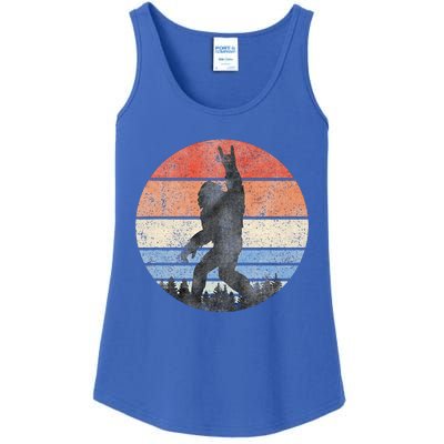 Bigfoot Lover Funny Bigfoot Rock Music Sasquatch Bigfoot Ladies Essential Tank