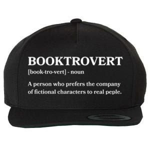 Book Lovers Funny Gift Funny Book Worm Booktrovert Gift Wool Snapback Cap